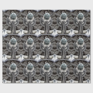 Vintage Airplane Propeller Wrapping Paper