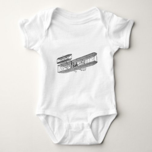 Vintage Airplane Retro Old Biplane Plane Biplanes Baby Bodysuit