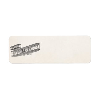 Vintage Airplane Retro Old Biplane Plane Biplanes Label