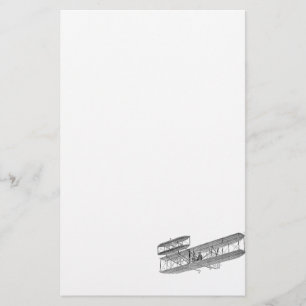 Vintage Airplane Retro Old Biplane Plane Biplanes Stationery