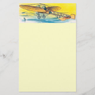 Vintage Airplane Stationary Stationery