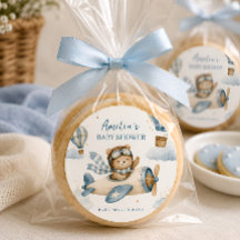 Vintage Airplane Teddy Bear Baby Shower