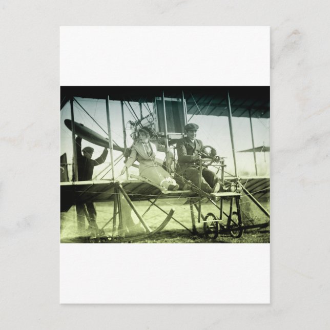 Vintage Airplane Test Postcard (Front)