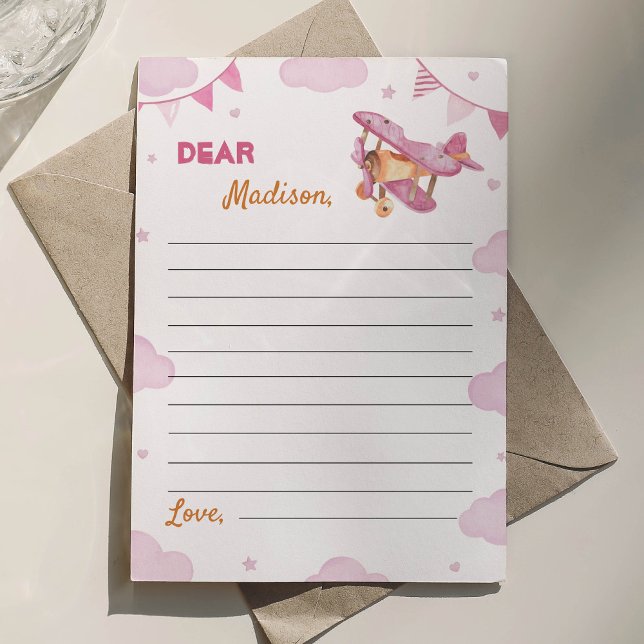 Vintage Airplane Time Capsule Note Card (Creator Uploaded)