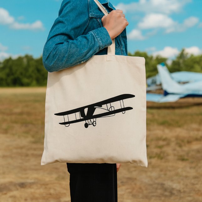 Vintage Airplane Tote Bag (Creator Uploaded)