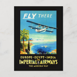 Vintage airplane - Travel gifts and greetings Postcard