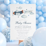 Vintage Airplane Watercolor It's A Boy Baby Shower Invitation<br><div class="desc">Take to the skies with this charming vintage airplane baby shower invitation, perfect for celebrating the arrival of a baby boy. Featuring a watercolor illustration of a classic plane pulling an "It’s a Boy!" banner through soft clouds, this design captures the spirit of adventure and nostalgia. The muted blue and...</div>