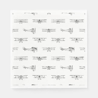 Vintage Airplanes Aviation Themed CUSTOM COLOR Napkins