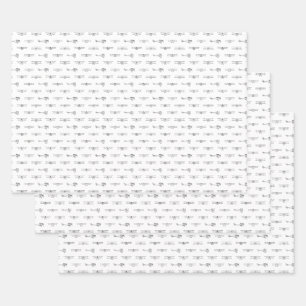 Vintage Airplanes Aviation Themed CUSTOM COLOR Wrapping Paper Sheets
