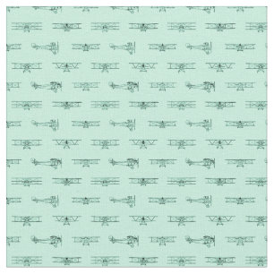 Vintage Airplanes Classic Planes with CUSTOM COLOR Fabric