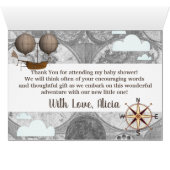 Vintage Airship Dirigible Adventure Thank You (Inside Horizontal (Bottom))