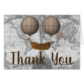 Vintage Airship Dirigible Adventure Thank You (Front Horizontal)