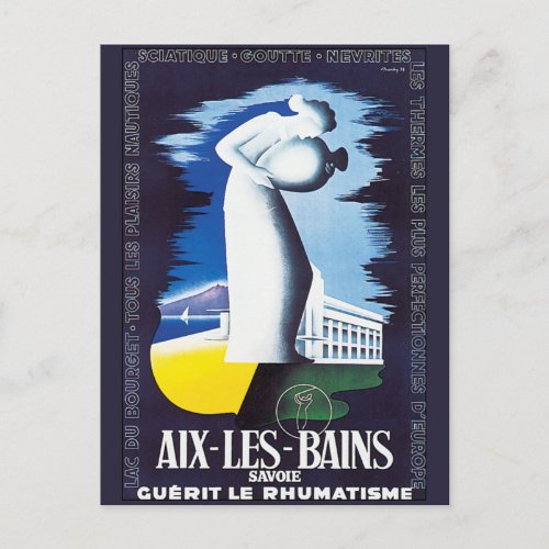 Vintage Aix_Les_Bains Postcard