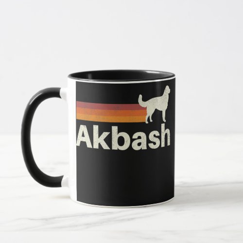 Vintage Akbash Retro Mom Dad Dog  Mug