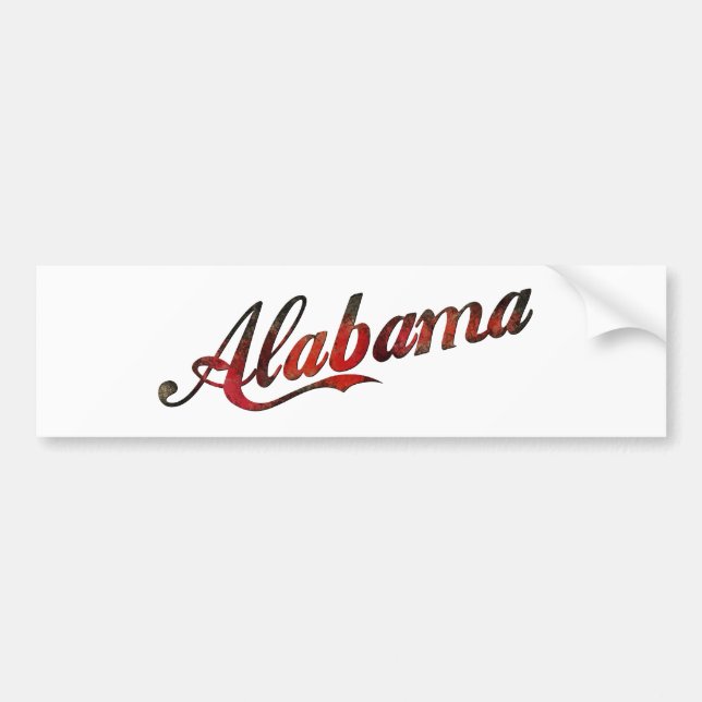 Vintage Alabama Bumper Sticker (Front)