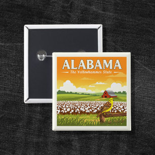Vintage Alabama Button