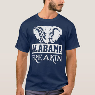 Vintage Alabama Elephant Bama Alabama Freakin Funn T-Shirt