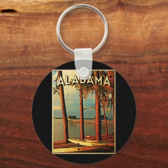 Vintage Alabama Keychain | Zazzle
