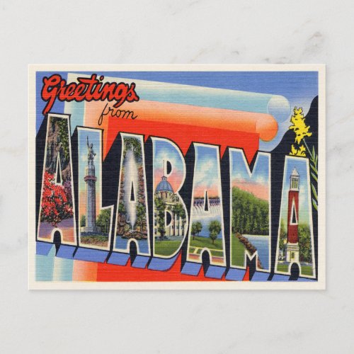 Vintage Alabama Postcard