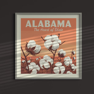 Vintage Alabama Poster