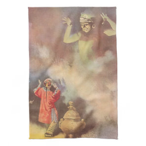 Vintage Aladdin and the Genie of the Lamp, Godwin Kitchen Towel