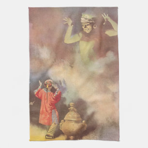 Vintage Aladdin and the Genie of the Lamp, Godwin Kitchen Towel