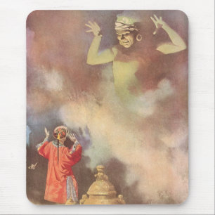 Vintage Aladdin and the Genie of the Lamp, Godwin Mouse Pad