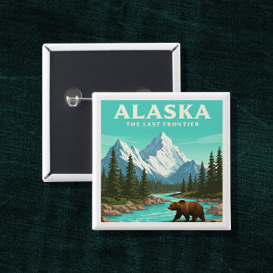 Vintage Alaska Button