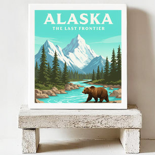 Vintage Alaska Ceramic Tile