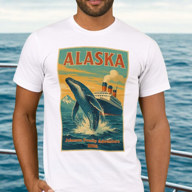 Vintage Alaska Cruise Family T-Shirt (Alaska Family Reunion Tshirt)