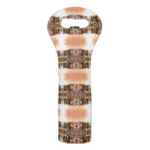 Vintage Alaska Fur clad eskimo arctic sod igloo Wine Bag