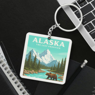 Vintage Alaska Keychain