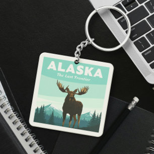 Vintage Alaska Keychain