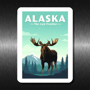 Vintage Alaska Magnet