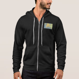 Vintage Alaska Map - Bering Strait, Nome, Barrow Hoodie
