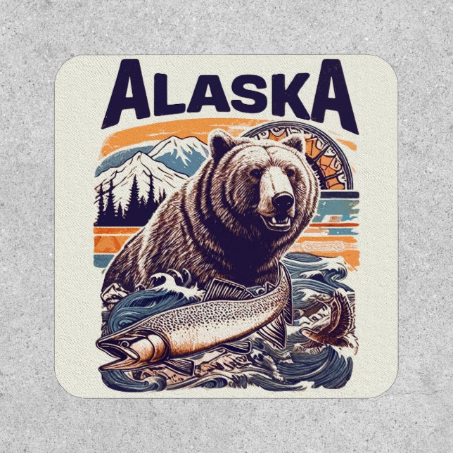 Vintage Alaska Nature Patch (Front)