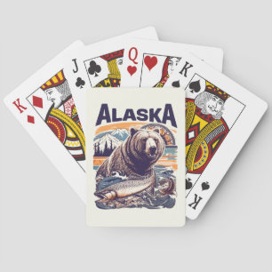 Vintage Alaska Nature Poker Cards