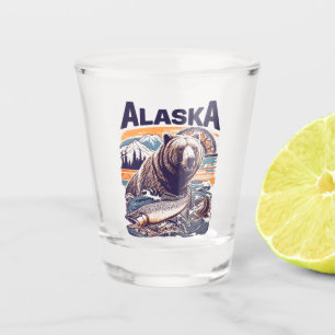Vintage Alaska Nature Shot Glass