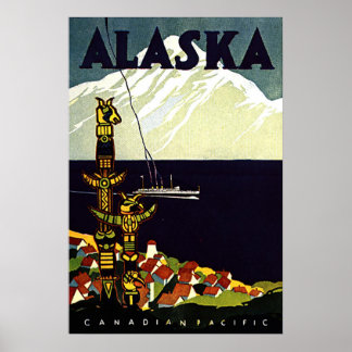 Vintage Alaska Travel Posters | Zazzle