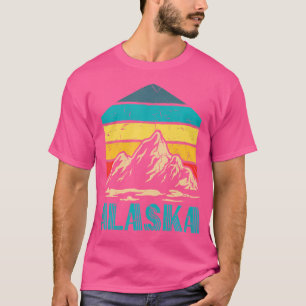 Vintage Alaska Retro Mountains Funny Alaska Nature T-Shirt