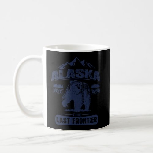 Vintage Alaska The Last Frontier Bear Alaska Coffee Mug