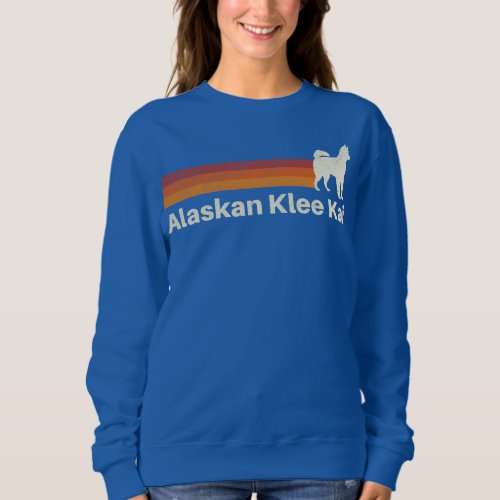 Vintage Alaskan Klee Kai Retro Mom Dad Dog  Sweatshirt