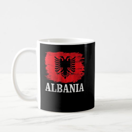 Vintage Albania Flag For Albanian    Coffee Mug