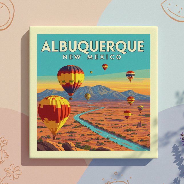 Vintage Albuquerque New Mexico Ceramic Tile (Creator Uploaded)