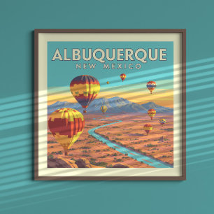 Vintage Albuquerque New Mexico Poster