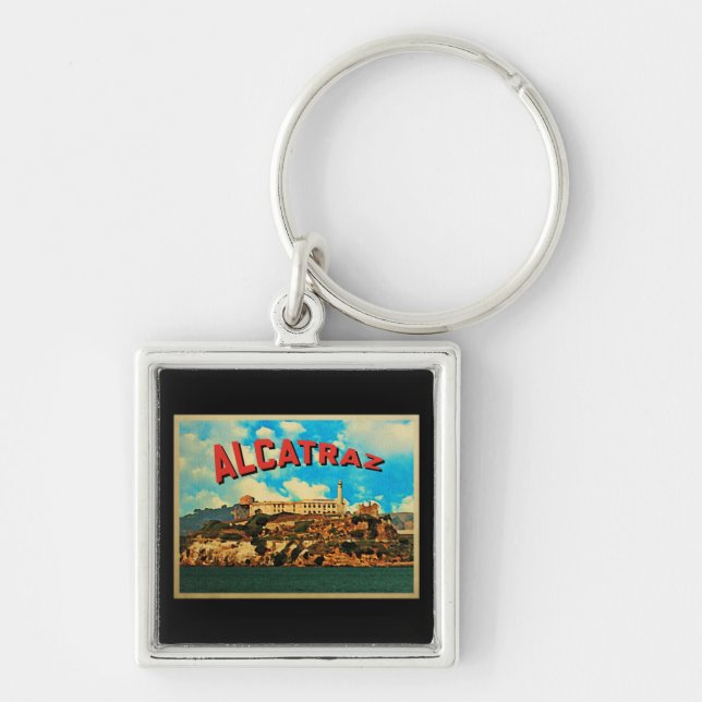 Vintage Alcatraz Island Keychain (Front)