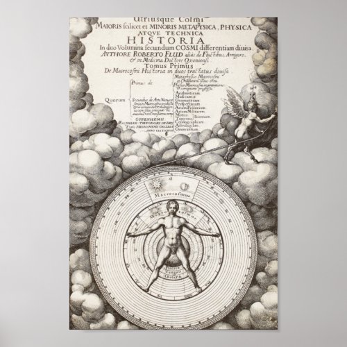 Vintage Alchemical Illustration Poster