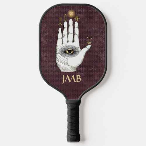 Vintage Alchemy Hand of Mysteries Personalized Pickleball Paddle