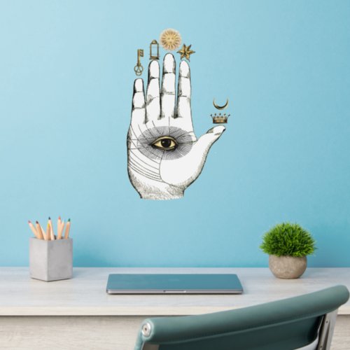 Vintage Alchemy Hand of Mysteries Wall Decal