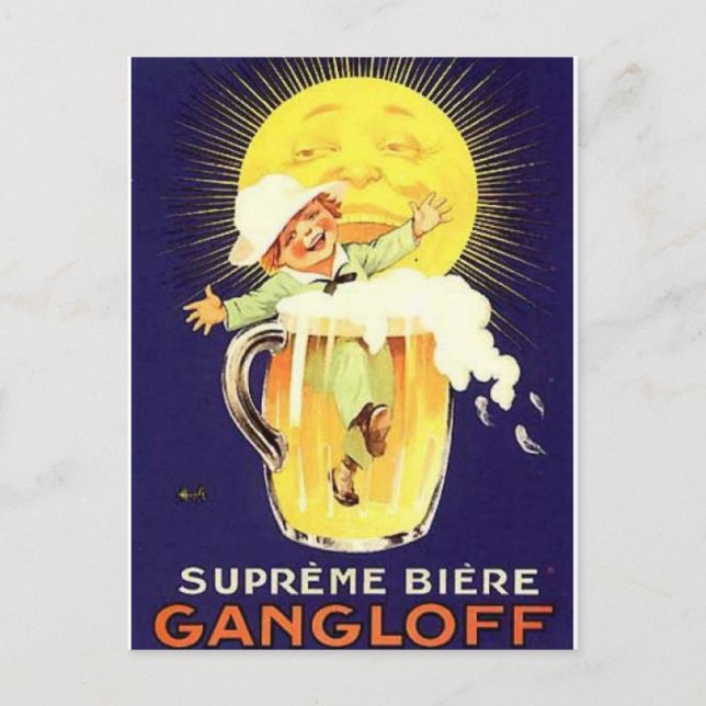 Vintage Alcohol Ads Prints Postcard (Front)